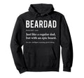 Beardad Definition Funny Bearded Dad Hoodie - Minimalist Print Unisex - T-Shirt, Sweatshirt, Hoodie