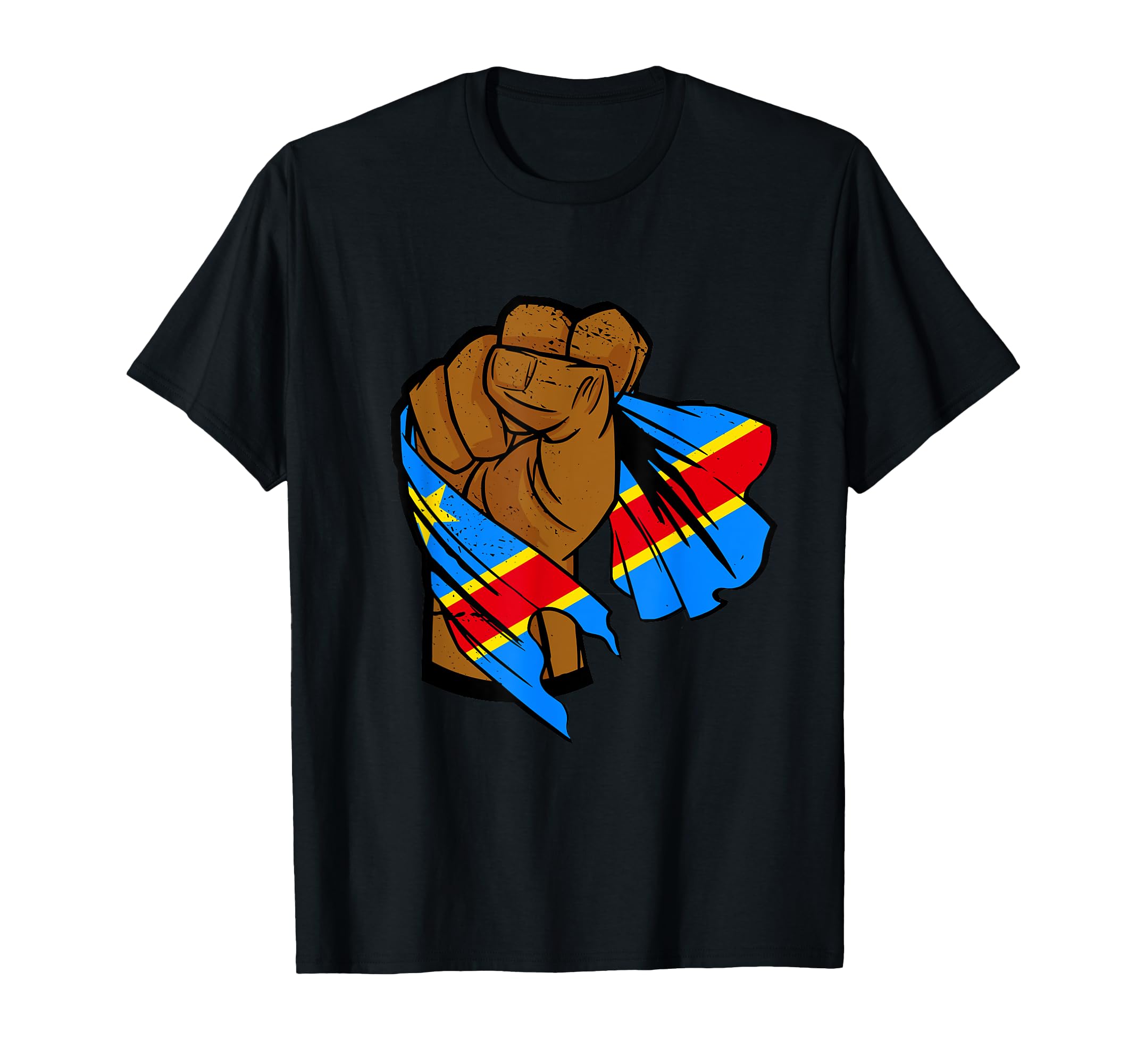 Congo Flag Republic Congo Drc T-Shirt - Minimalist Print for Adults - T-Shirt, Sweatshirt, Hoodie
