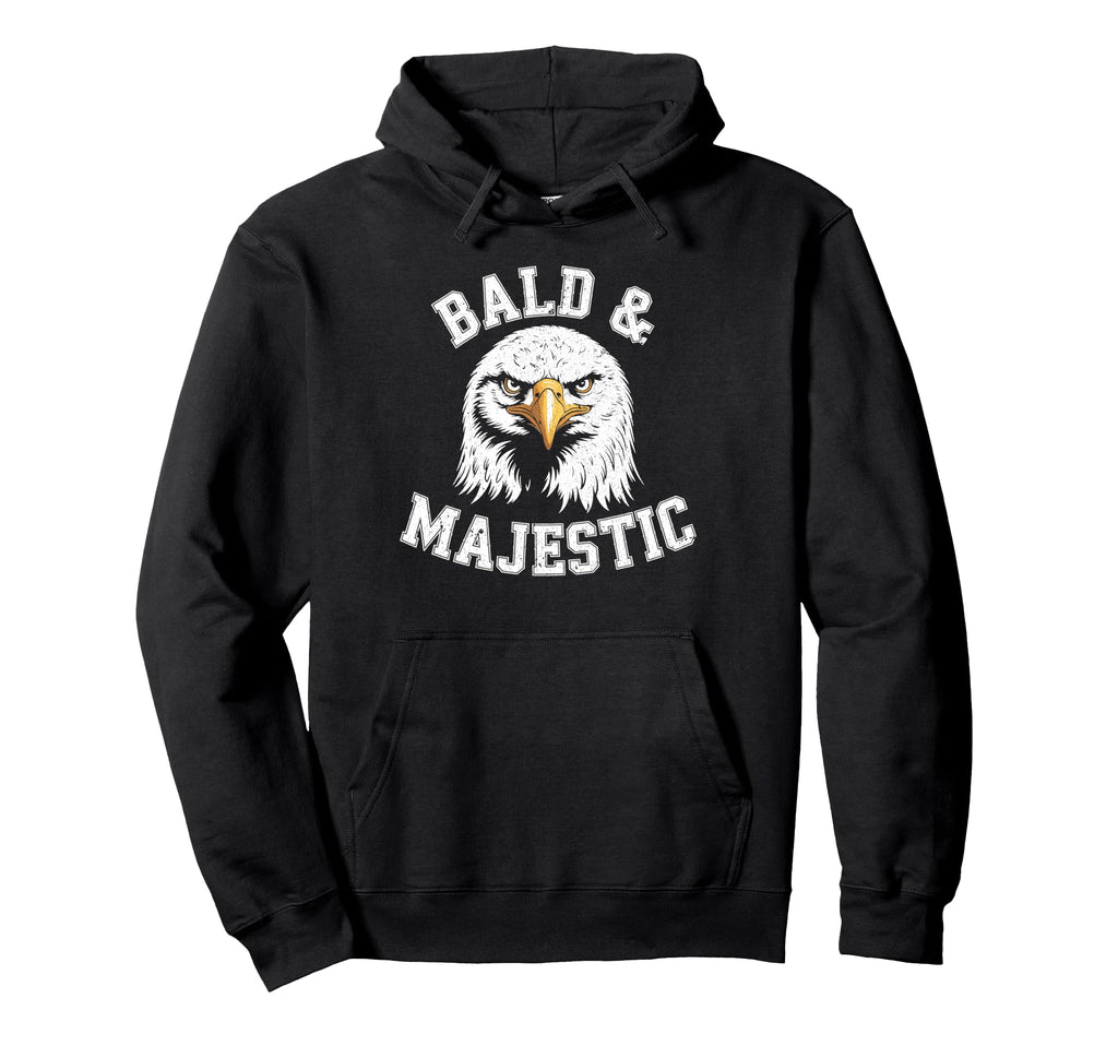 Bald Majestic Sexy Bald Guy Funny Hoodie - Fun Novelty Design for Adults - T-Shirt, Sweatshirt, Hoodie
