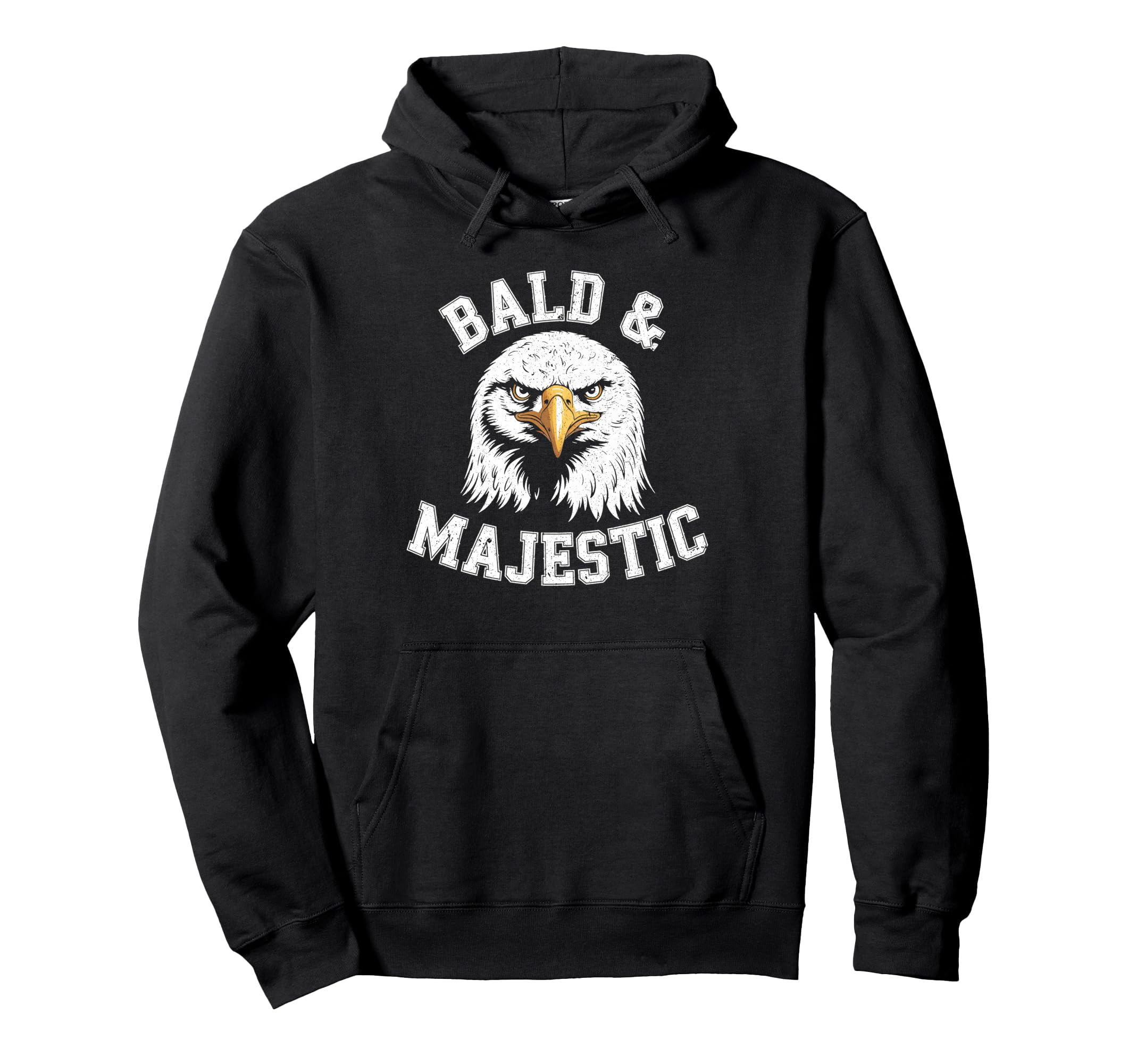 Bald Majestic Sexy Bald Guy Funny Hoodie - Fun Novelty Design for Adults - T-Shirt, Sweatshirt, Hoodie