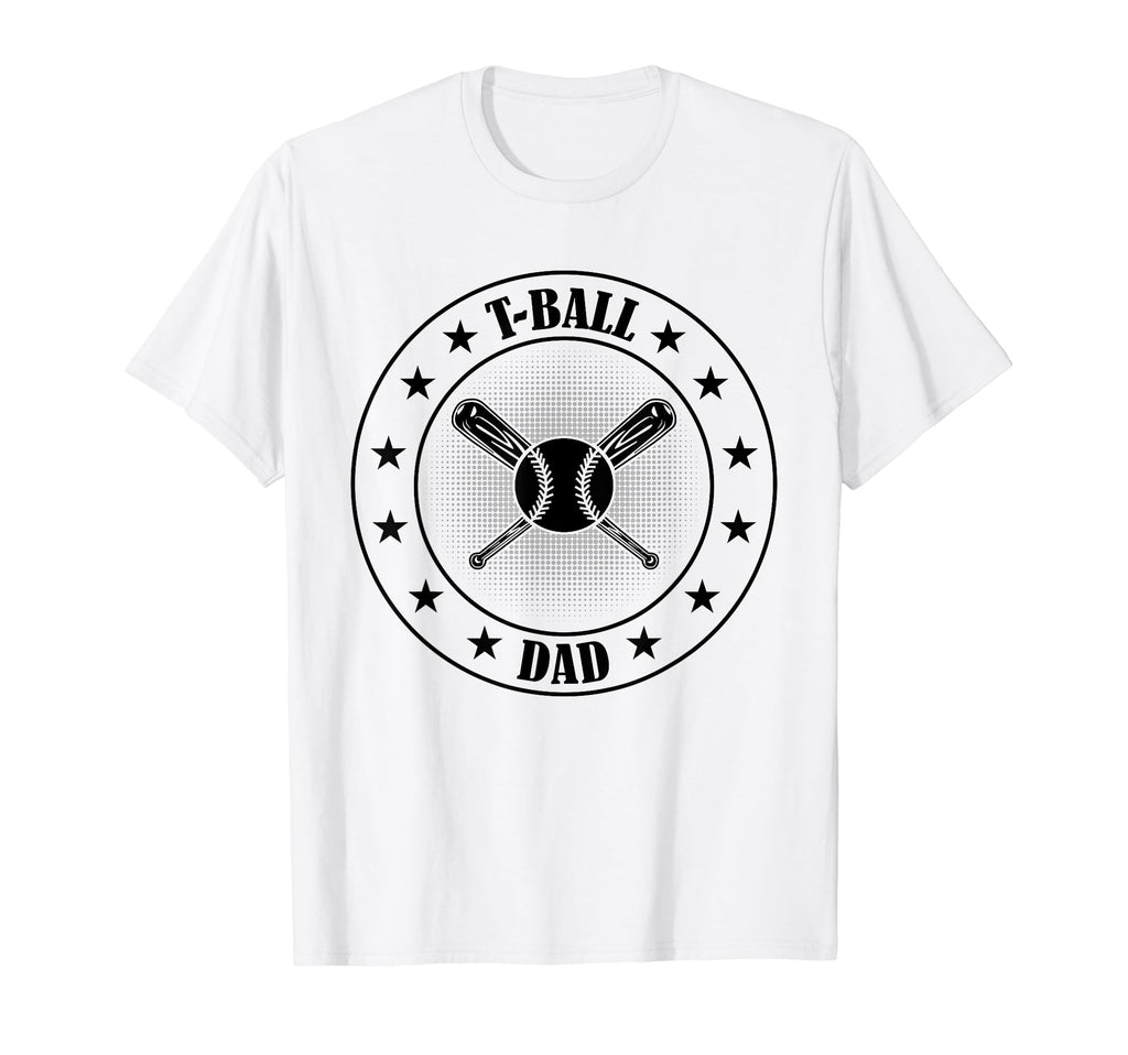 T Ball Dad Ball Player Daddy Teeball Game T-Shirt - Unique Graphic Unisex - T-Shirt, Sweatshirt, Hoodie