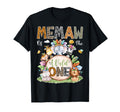 Memaw Wild One Safari Tribal Animal 1St T-Shirt - Graphic Print Men Women - T-Shirt, Sweatshirt, Hoodie