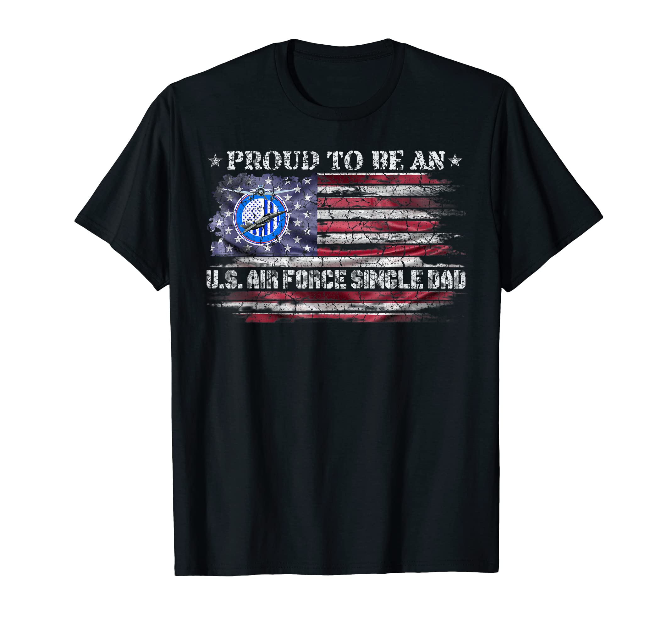 Us American Flag Proud To Be Air Force T-Shirt - Custom Art Print Unisex - T-Shirt, Sweatshirt, Hoodie
