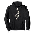 Bass Cleff Headstock Bass Guitar Hoodie - Unique Graphic Unisex - T-Shirt, Sweatshirt, Hoodie