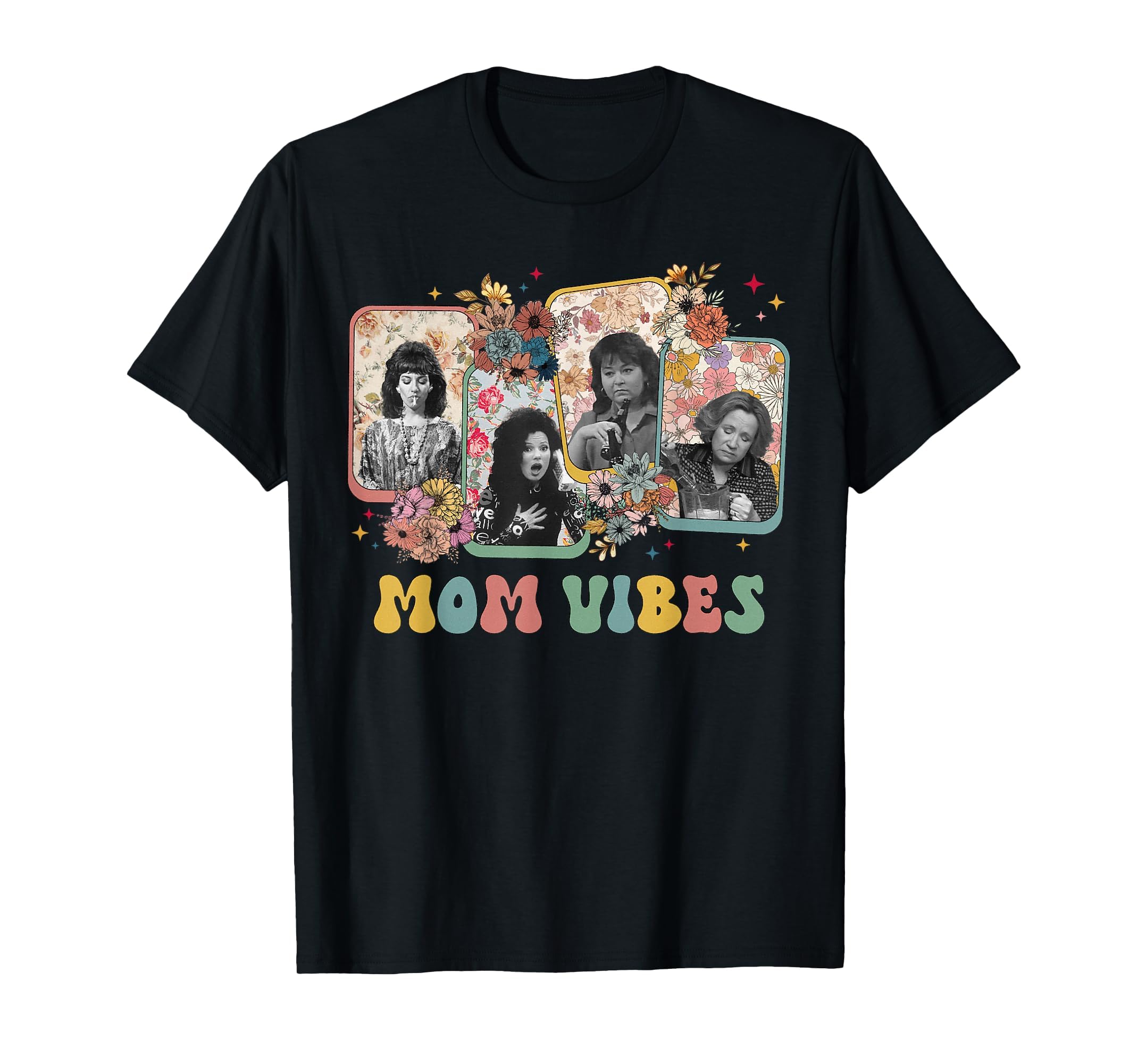 Mom 90S Vibes Womens Mama T-Shirt - Aesthetic Graphic Men Women - T-Shirt, Sweatshirt, Hoodie