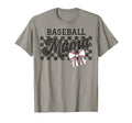 Baseball Mama Checkered Baseball Mom T-Shirt - Streetwear Style Unisex - T-Shirt, Sweatshirt, Hoodie