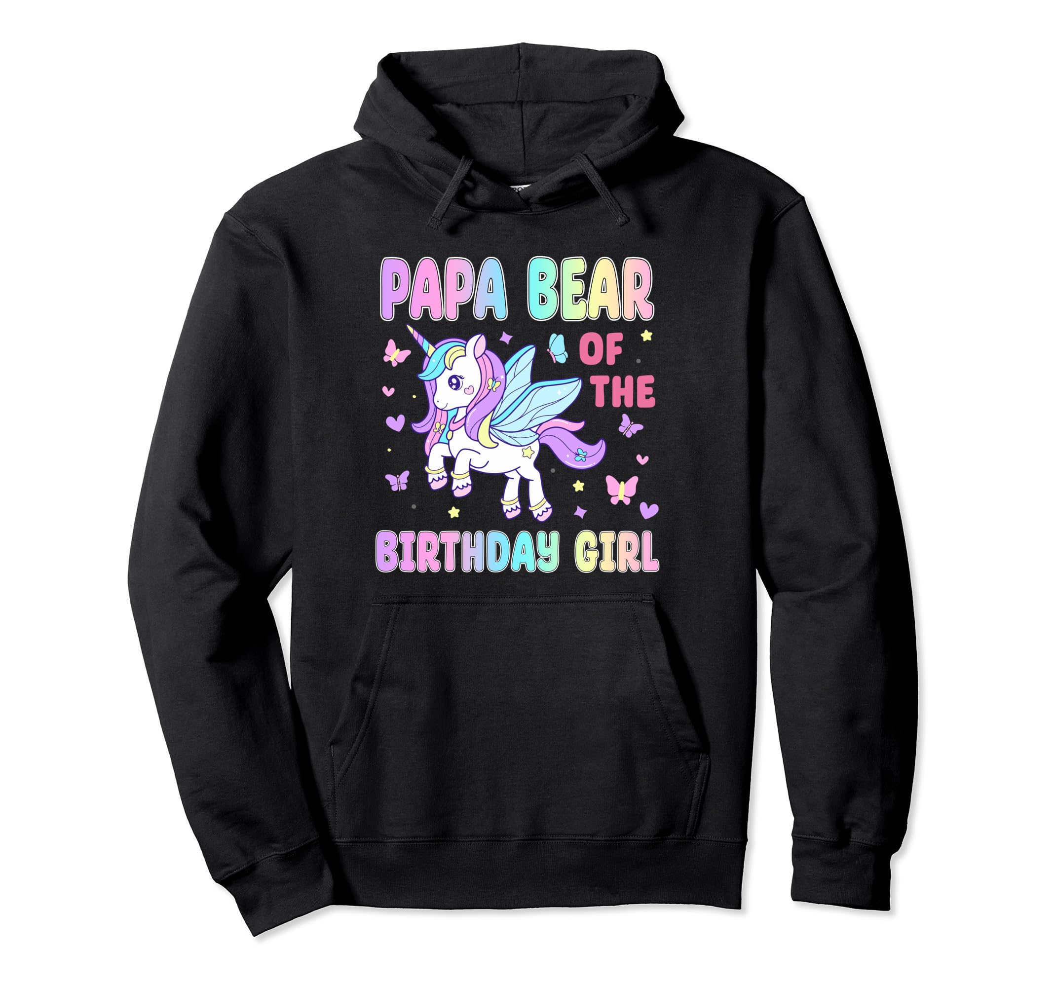 Papa Bear Birthday Unicon Hoodie - Custom Art Print for Adults - T-Shirt, Sweatshirt, Hoodie