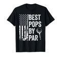 Best Pops Par Usa Flag Golf Fathers T-Shirt - Minimalist Print Men Women - T-Shirt, Sweatshirt, Hoodie