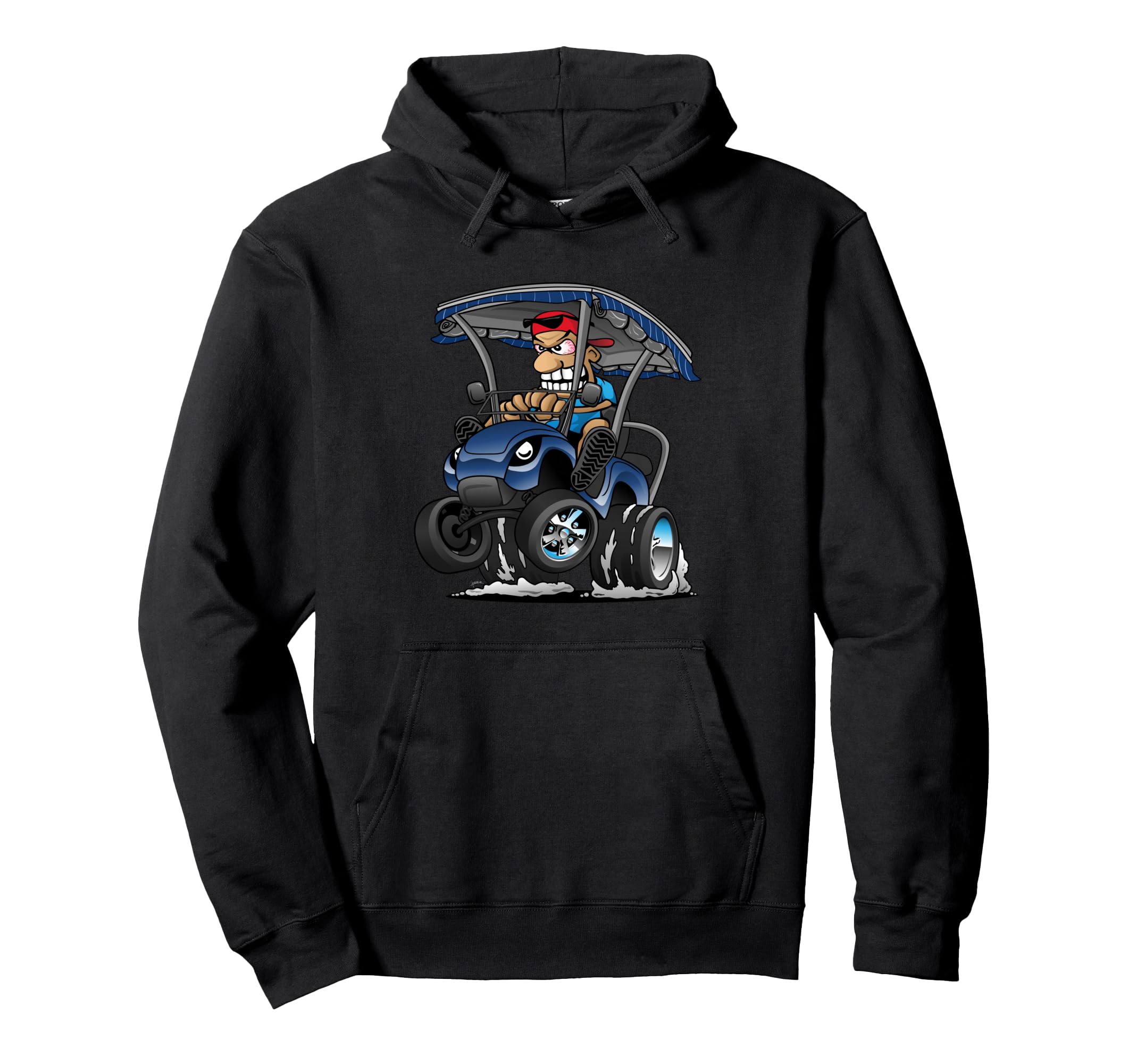 Funny Golf Cart Cartoon Golf Car Owners Hoodie - Trendy Graphic Unisex - T-Shirt, Sweatshirt, Hoodie