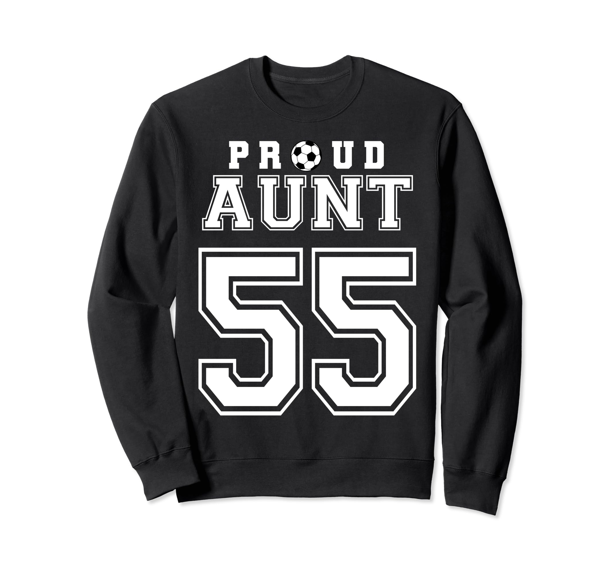 Number 55 Custom Proud Soccer Sweatshirt - Minimalist Print for Adults - T-Shirt, Sweatshirt, Hoodie