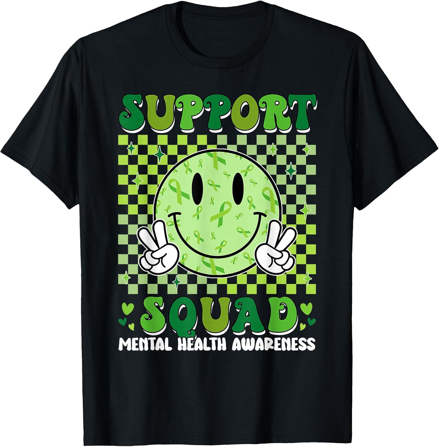 Motivational Support Squad Warrior Mental Health - Adult & Kids T-Shirts, Sweatshirts & Hoodies apparel design preview 1