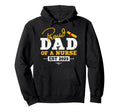 Proud Dad Nurse Graduate Est 2025 Hoodie - Minimalist Print for Adults - T-Shirt, Sweatshirt, Hoodie