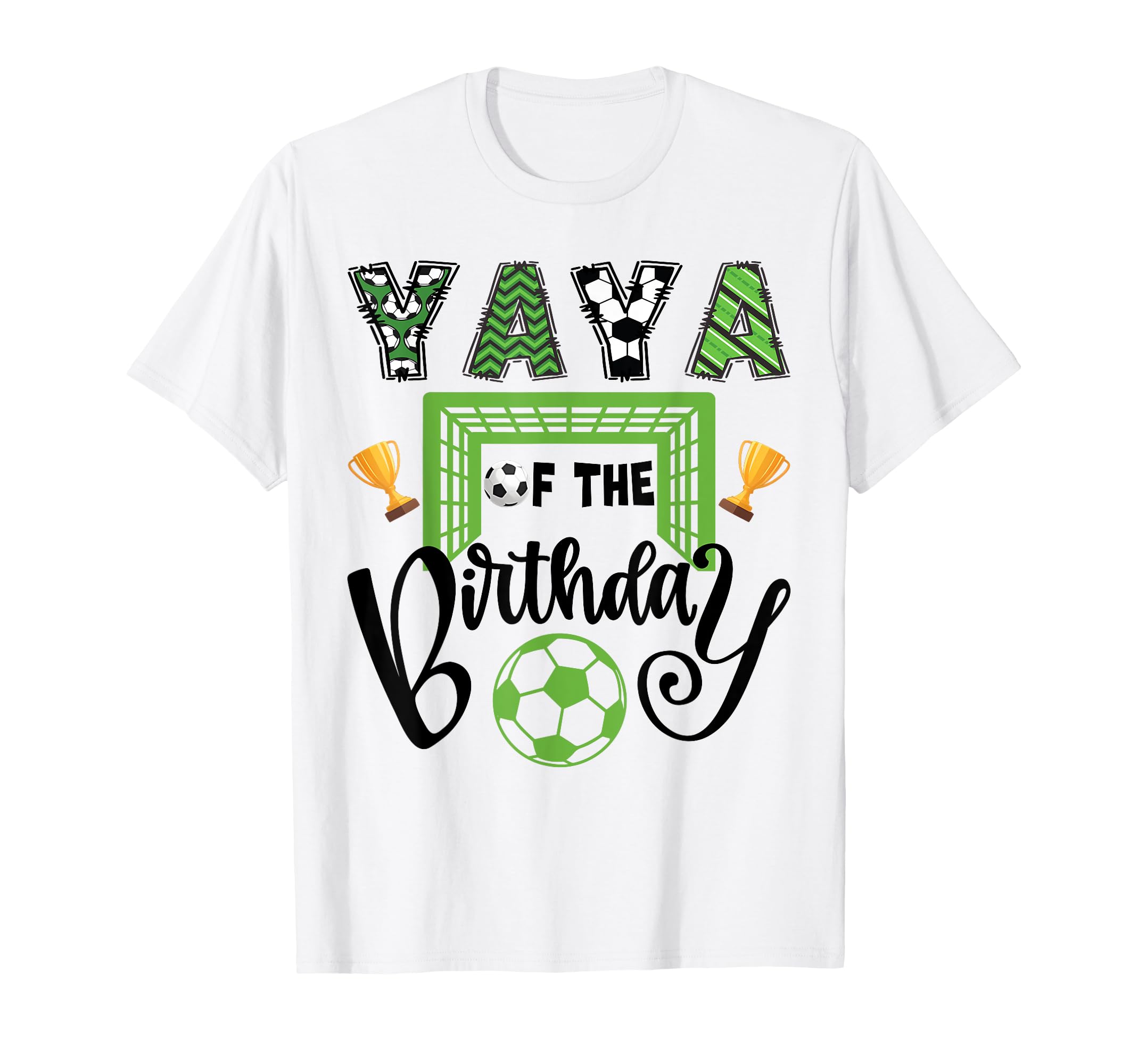 Yaya Birthday Soccer Player Bday Party T-Shirt - Custom Art Print Unisex - T-Shirt, Sweatshirt, Hoodie