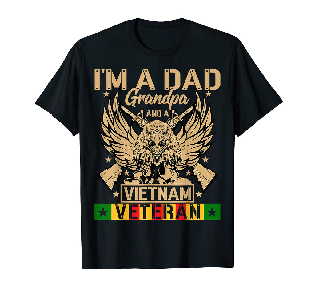 Mens Im Dad Grandpa And Vietnam T-Shirt - Fun Novelty Design for Adults - T-Shirt, Sweatshirt, Hoodie