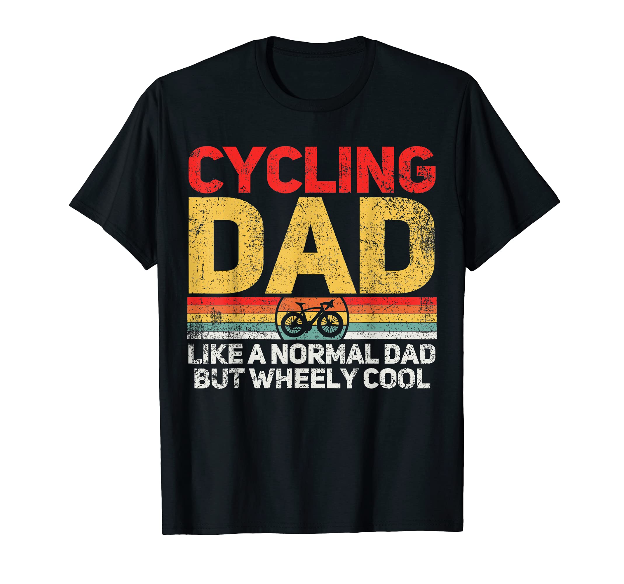 Cycling Cyclist Dad Fathers Day T-Shirt - Minimalist Print Unisex - T-Shirt, Sweatshirt, Hoodie