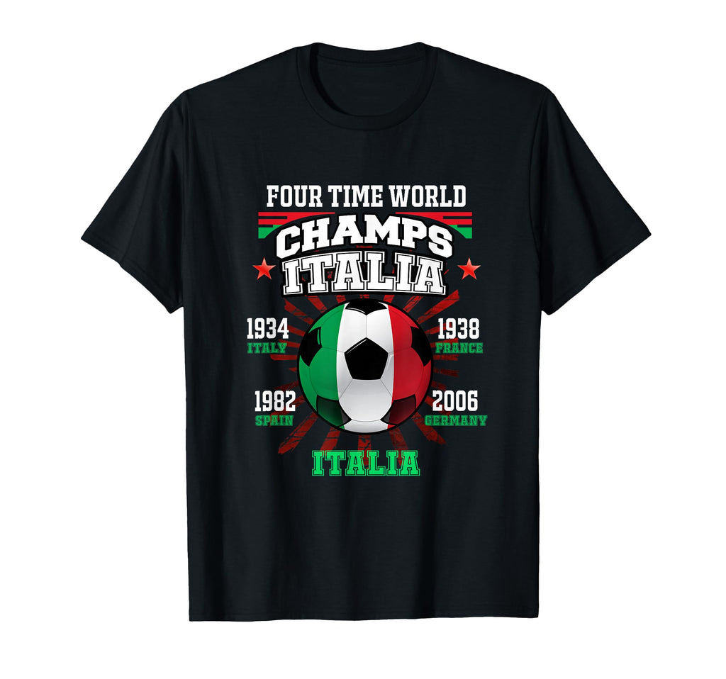 Italy Football Cup Years Italia Soccer T-Shirt - Custom Art Print Unisex - T-Shirt, Sweatshirt, Hoodie