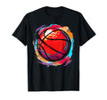 Colorful Basketball Ball Basketball T-Shirt - Aesthetic Graphic for Adults - T-Shirt, Sweatshirt, Hoodie