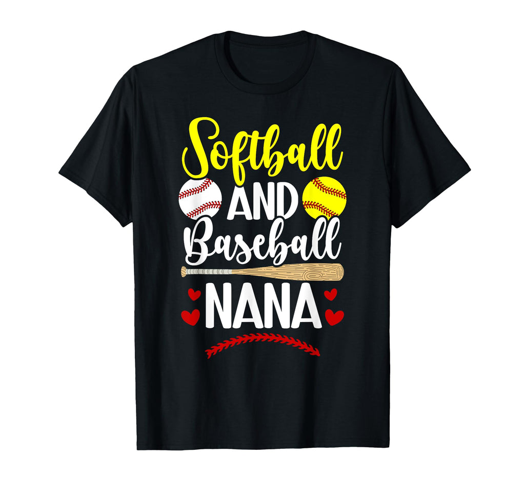 Softball And Baseball Nana Baseball T-Shirt - Novelty Apparel Men Women - T-Shirt, Sweatshirt, Hoodie