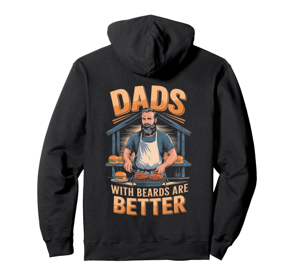 Dads Beards Are Better Bbq Hoodie - Novelty Apparel Men Women - T-Shirt, Sweatshirt, Hoodie