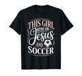 This Runs Jesus And Soccer Player Faith T-Shirt - Minimalist Print Unisex - T-Shirt, Sweatshirt, Hoodie