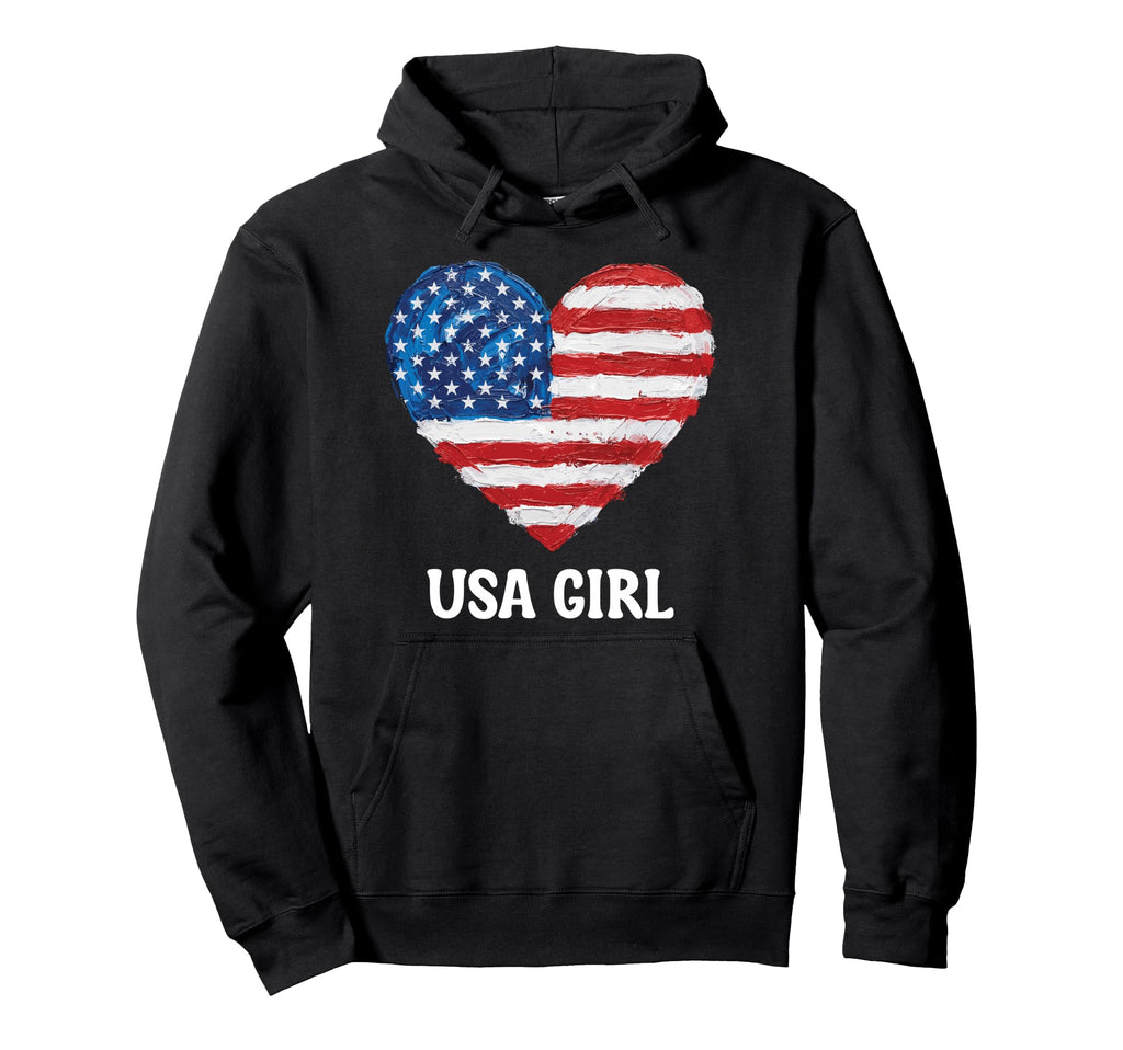 Usa Heart Supporter Flag Soccer Hoodie - Unique Graphic for Adults - T-Shirt, Sweatshirt, Hoodie