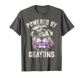 Powered Crayons Bulldog Our Troop Crew T-Shirt - Custom Art Print Unisex - T-Shirt, Sweatshirt, Hoodie