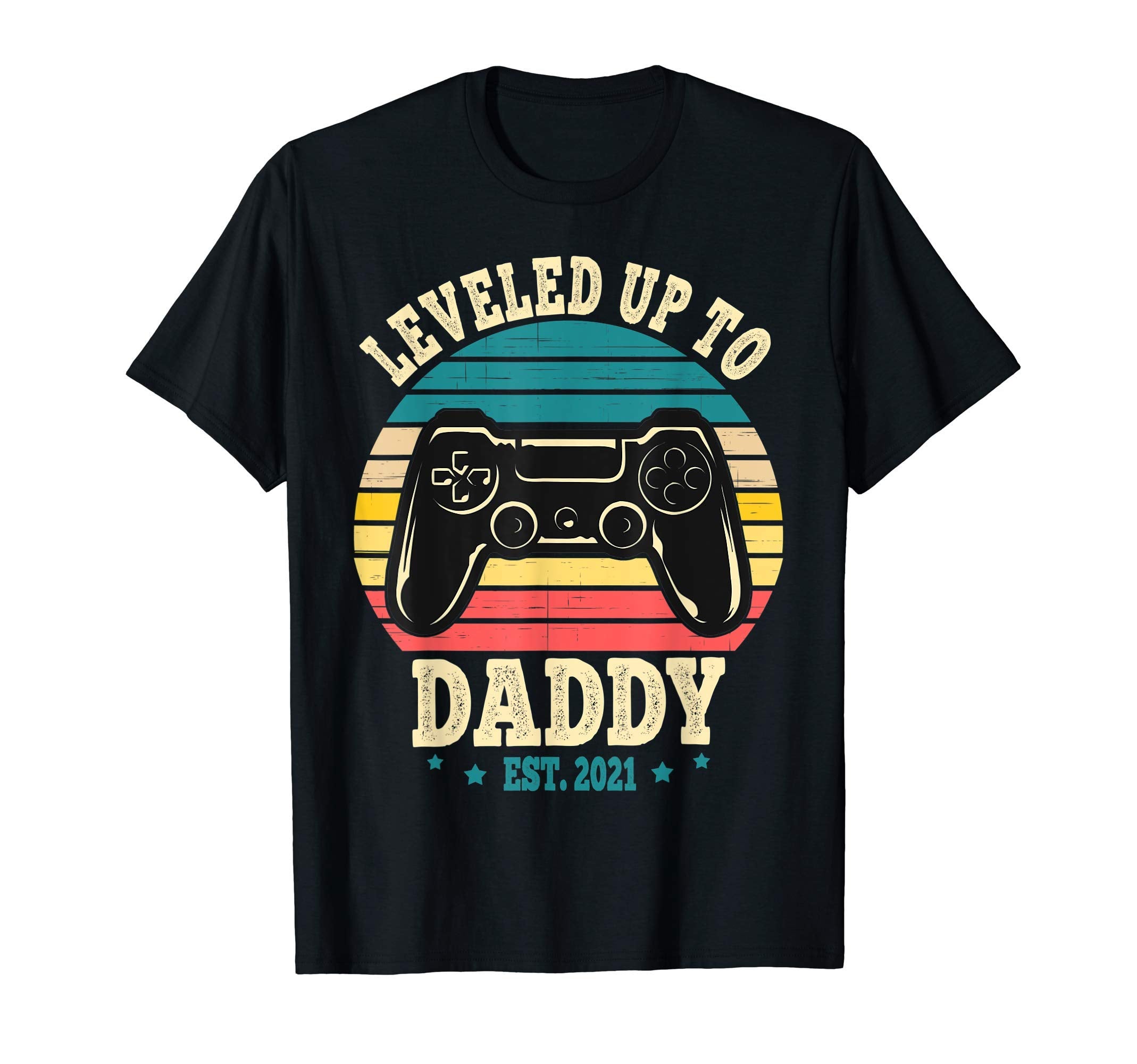 Promoted To Daddy 2021 Leveled Up To T-Shirt - Minimalist Print Men Women - T-Shirt, Sweatshirt, Hoodie