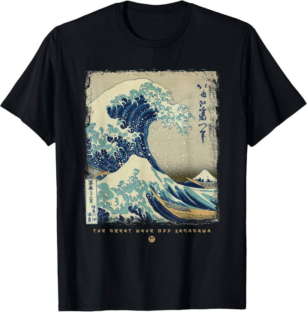 Great Wave Off Kanagawa Japanese Painting Art - Adult & Kids T-Shirts, Sweatshirts & Hoodies apparel design preview 1