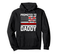 Promoted To Daddy Firefighter Fireman New Hoodie - Graphic Print Unisex - T-Shirt, Sweatshirt, Hoodie