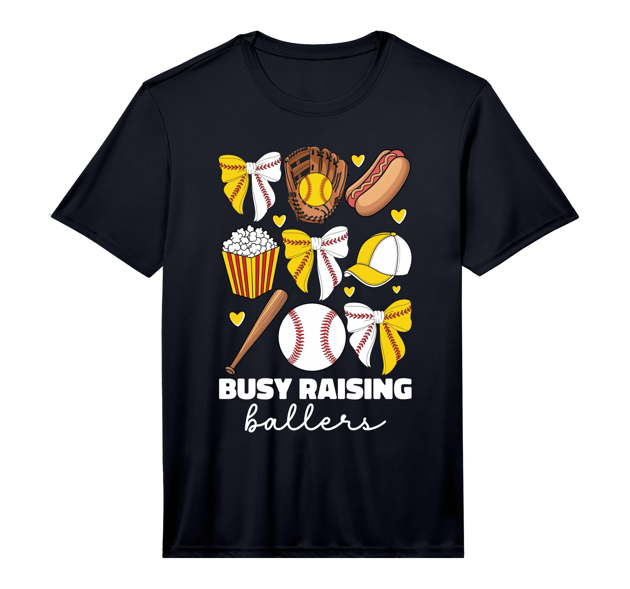 Mens Busy Raising Ballers Baseball And T-Shirt - Trendy Graphic Men Women - T-Shirt, Sweatshirt, Hoodie