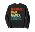Husband Dad Gamer Legend Funny Sweatshirt - Custom Art Print Men Women - T-Shirt, Sweatshirt, Hoodie