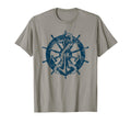 Distressed Old Nautical Ships Wheel T-Shirt - Streetwear Style for Adults - T-Shirt, Sweatshirt, Hoodie