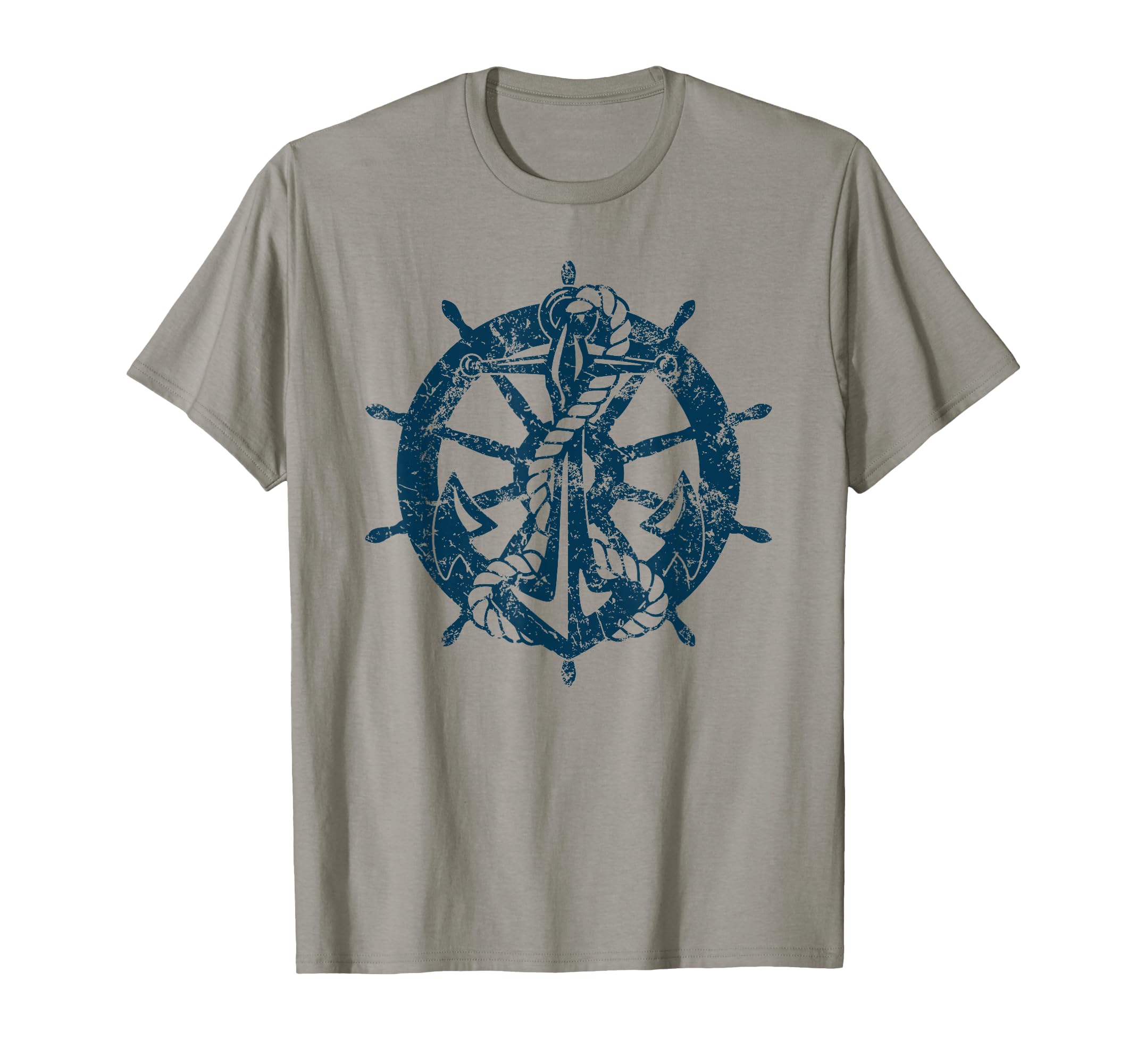 Distressed Old Nautical Ships Wheel T-Shirt - Streetwear Style for Adults - T-Shirt, Sweatshirt, Hoodie