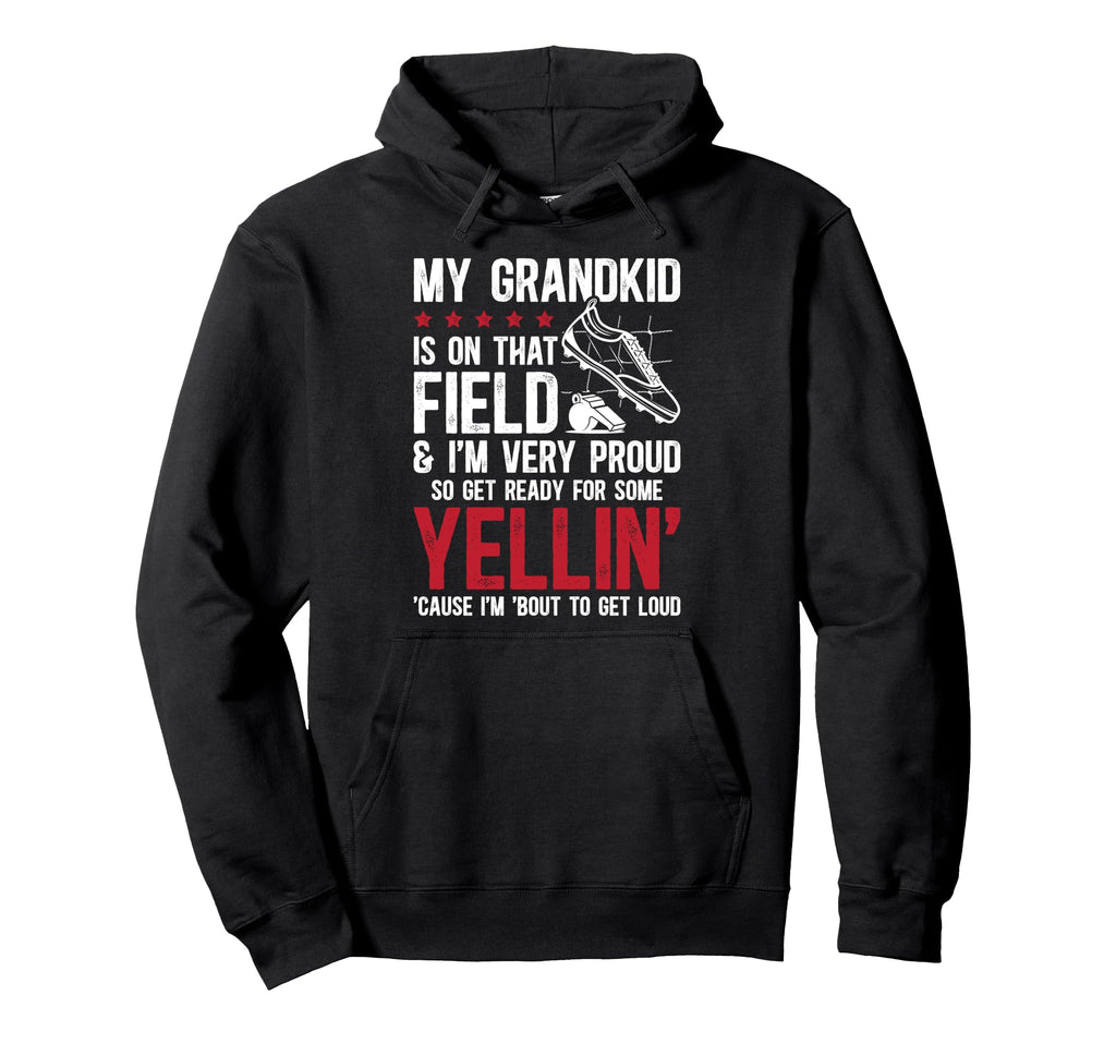 Very Proud Soccer Grandpa Soccer Player Hoodie - Novelty Apparel Unisex - T-Shirt, Sweatshirt, Hoodie