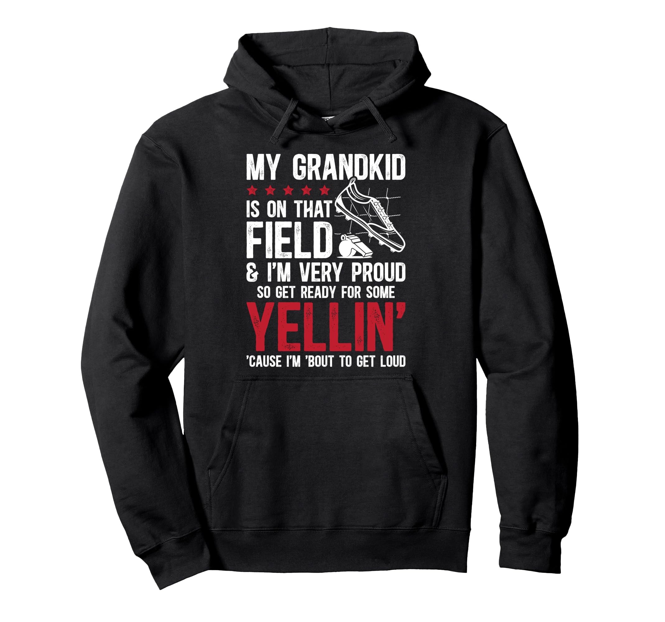 Very Proud Soccer Grandpa Soccer Player Hoodie - Novelty Apparel Unisex - T-Shirt, Sweatshirt, Hoodie