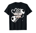Soccer Mom Mama Checkerboard Leopard T-Shirt - Trendy Graphic Unisex - T-Shirt, Sweatshirt, Hoodie