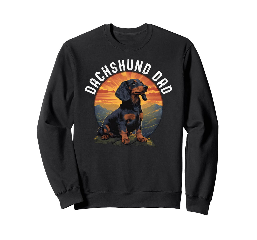 Dachshund Dad Dog Lover Sweatshirt - Novelty Apparel Men Women - T-Shirt, Sweatshirt, Hoodie