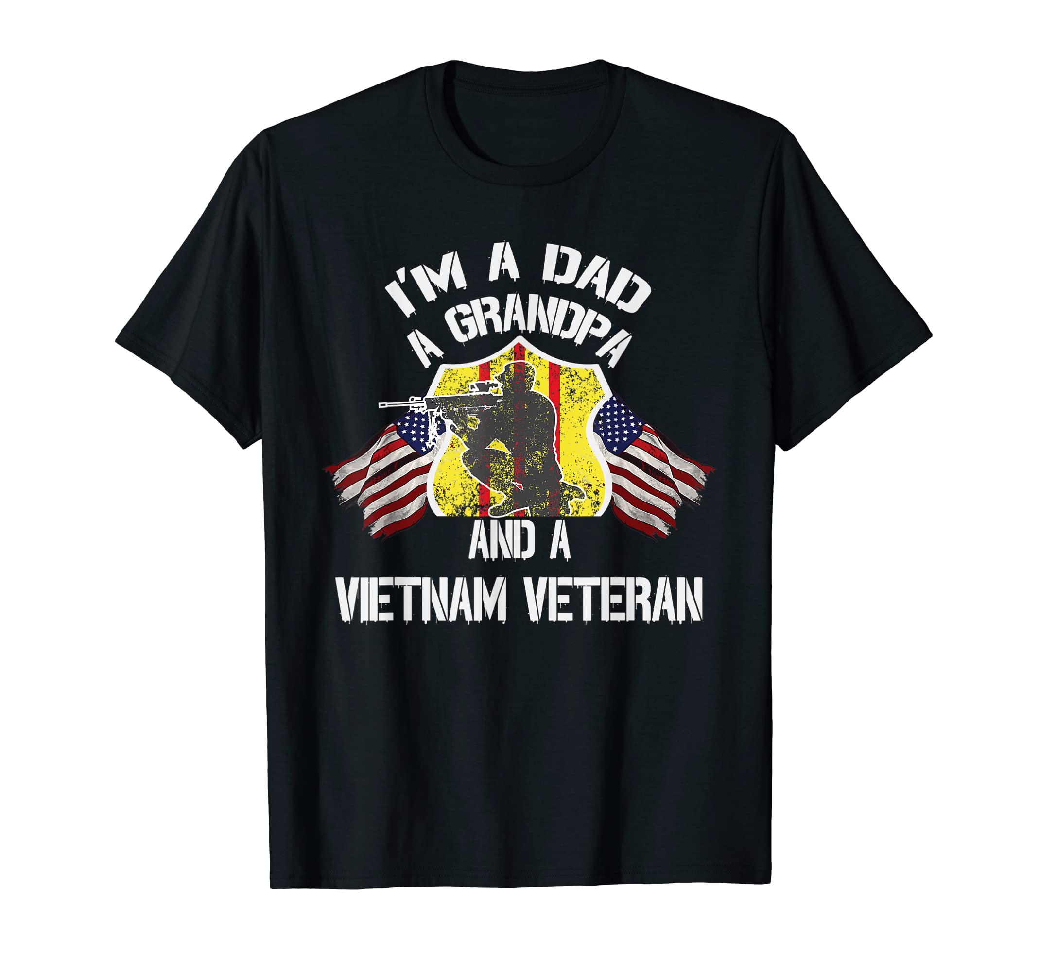 Mens Dad Grandpa Vietnam Veteran T-Shirt - Fun Novelty Design Men Women - T-Shirt, Sweatshirt, Hoodie