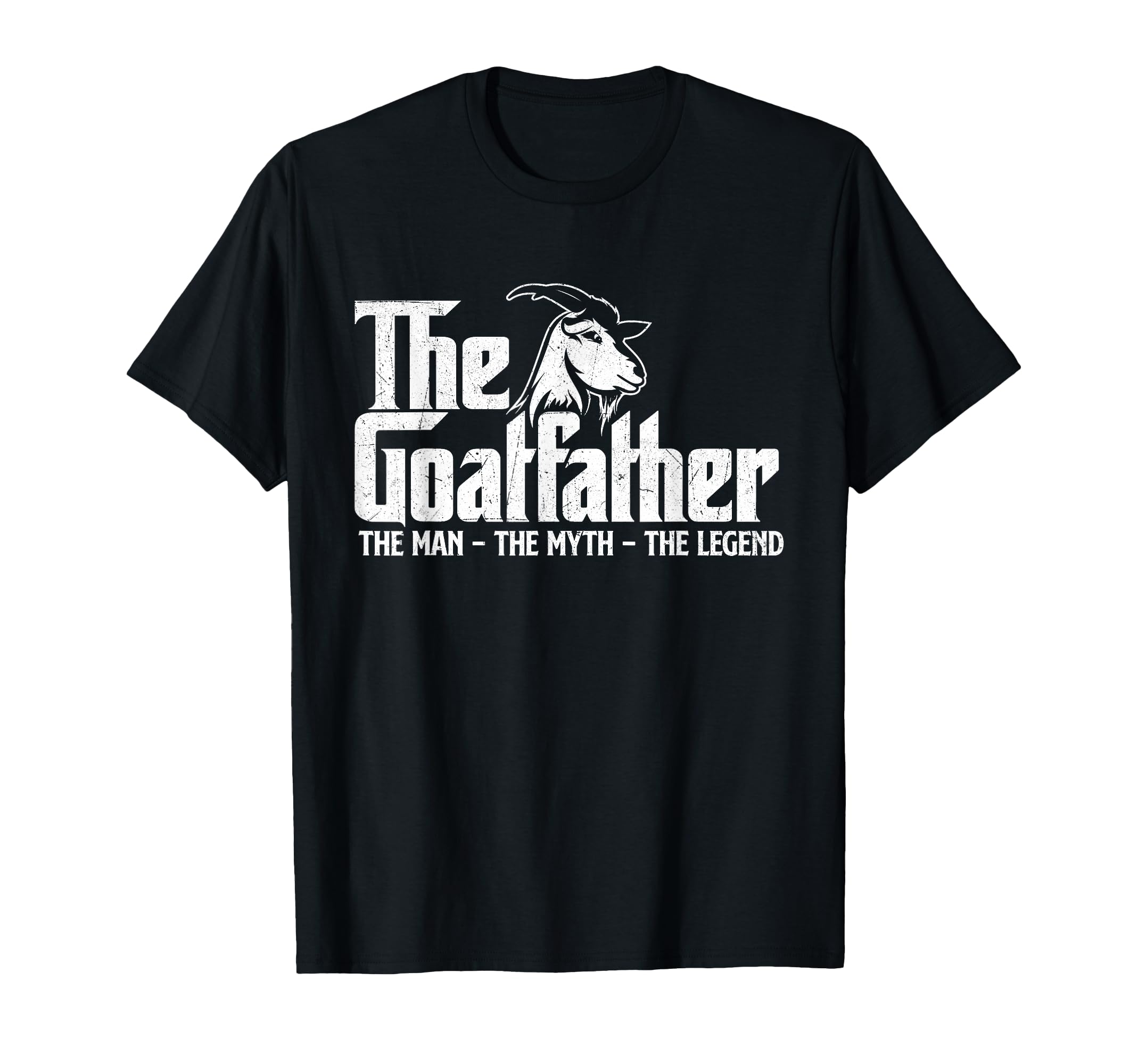 Goatfather Goat Owner Animal Farmer T-Shirt - Minimalist Print for Adults - T-Shirt, Sweatshirt, Hoodie
