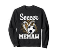 Soccer Memaw Leopard Heart Matching Sweatshirt - Novelty Apparel Men Women - T-Shirt, Sweatshirt, Hoodie