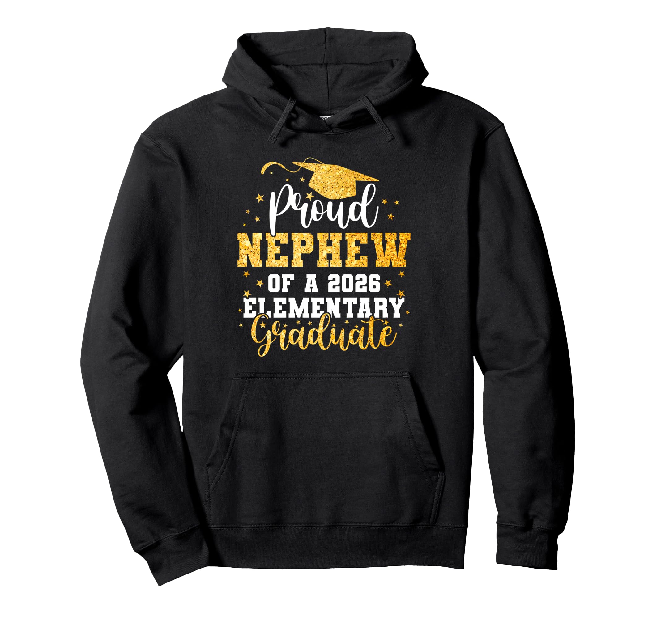 Proud Nephew Class 2026 Elementary Hoodie - Aesthetic Graphic Unisex - T-Shirt, Sweatshirt, Hoodie