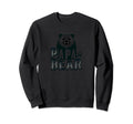 Papa Bear Funny Sweatshirt - Minimalist Print for Adults - T-Shirt, Sweatshirt, Hoodie