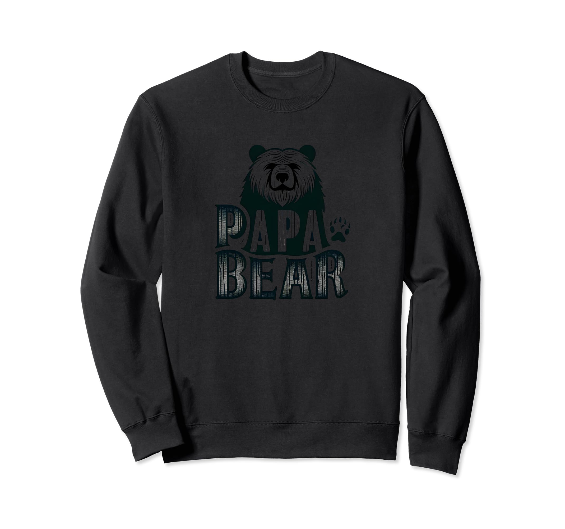 Papa Bear Funny Sweatshirt - Minimalist Print for Adults - T-Shirt, Sweatshirt, Hoodie