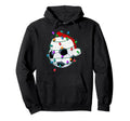Santa Hat Gifts Light Ball Funny Soccer Hoodie - Minimalist Print Unisex - T-Shirt, Sweatshirt, Hoodie