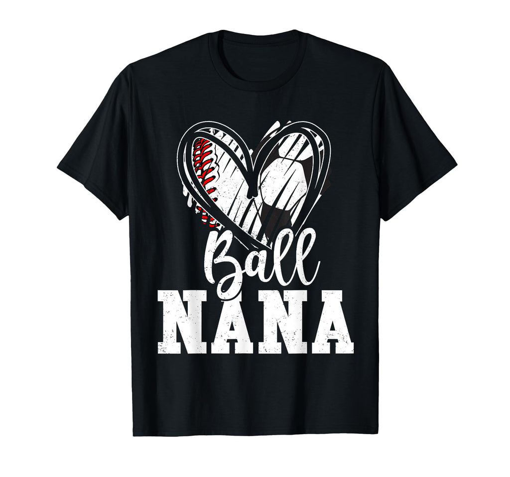 Ball Grandma Heart Baseball Sweatshirt - Fun Novelty Design for Adults - T-Shirt, Sweatshirt, Hoodie