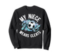 My Niece Soccer Uncle Soccer Player Sweatshirt - Minimalist Print Unisex - T-Shirt, Sweatshirt, Hoodie