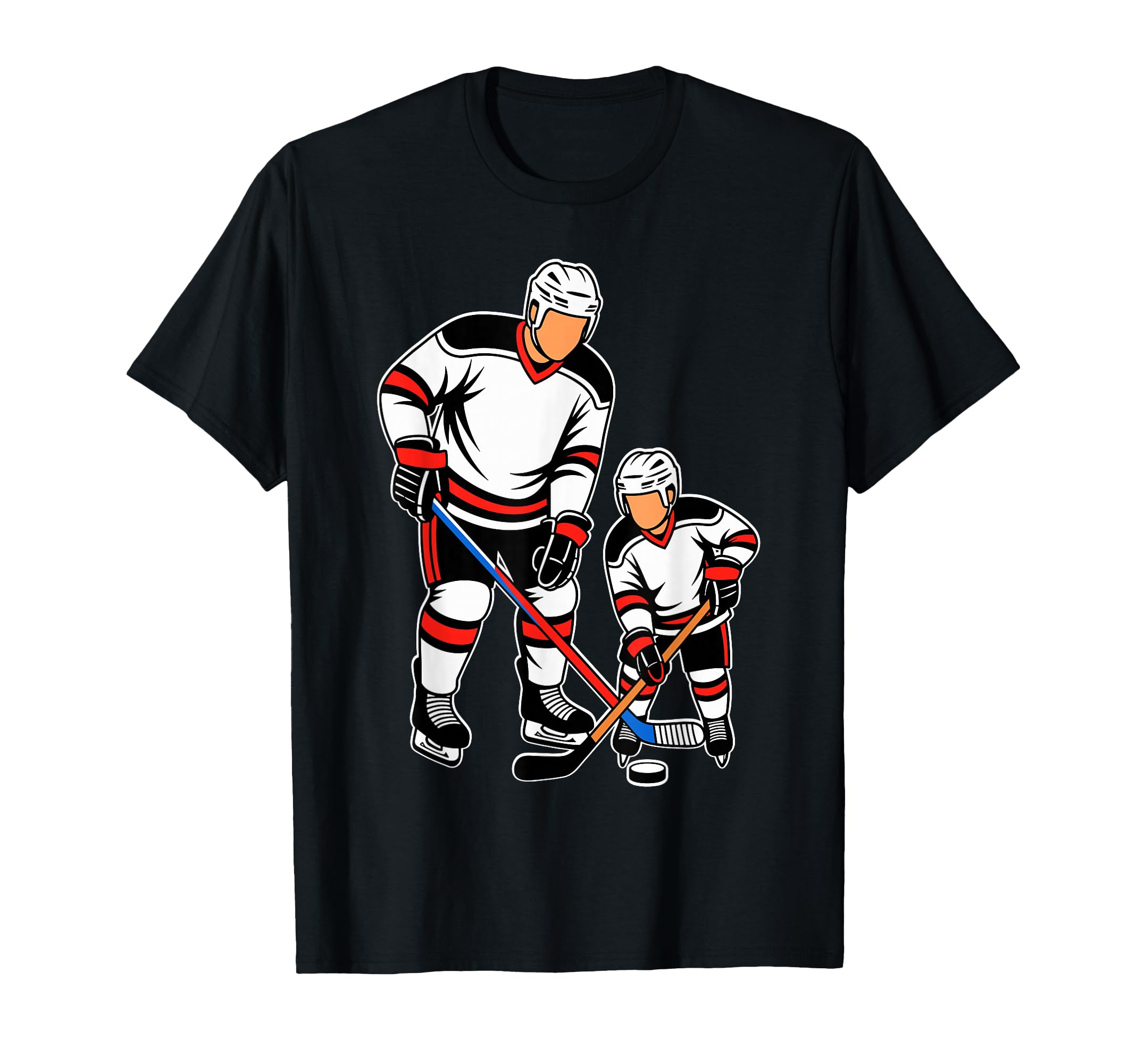 Father And Son Ice Hockey Matching Dad T-Shirt - Streetwear Style Unisex - T-Shirt, Sweatshirt, Hoodie