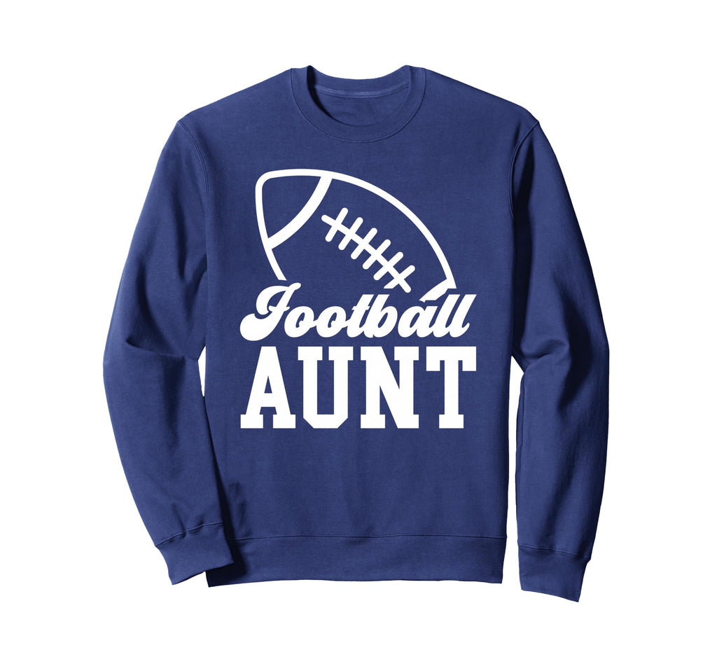Football Aunt Football Player Auntie Sweatshirt - Aesthetic Graphic Unisex - T-Shirt, Sweatshirt, Hoodie
