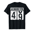 Oldometer 49 Funny 49Th Birthday Gift T-Shirt - Streetwear Style Unisex - T-Shirt, Sweatshirt, Hoodie