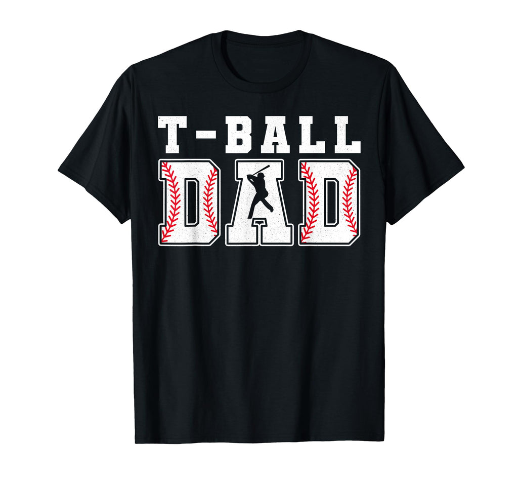 Groovy T Ball Dad Father Happy T-Shirt - Fun Novelty Design for Adults - T-Shirt, Sweatshirt, Hoodie